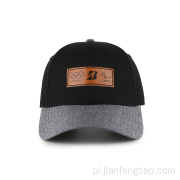 6-panelowa czapka bejsbolówka z wytłoczonym logo